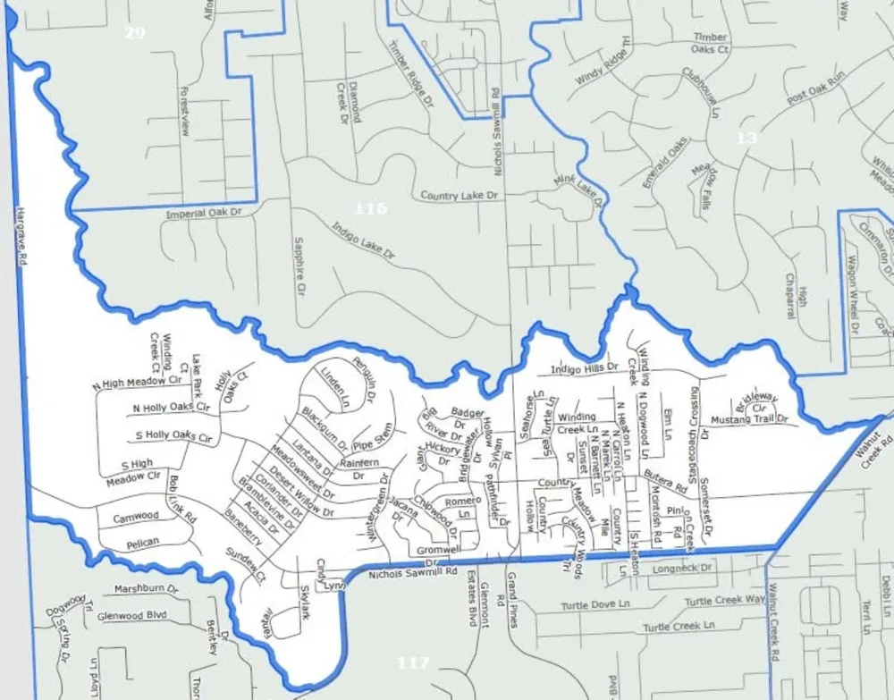 Geospatial view of Precinct 65 in Magnolia, Montgomery County, Texas